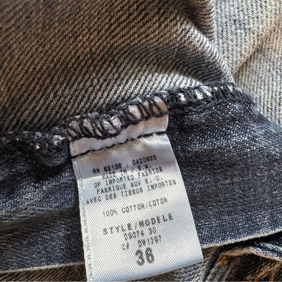 Men’s Guess Premium Denim Washout Distressed Jeans Wide Boot Cut 36x30 - Picture 6 of 13